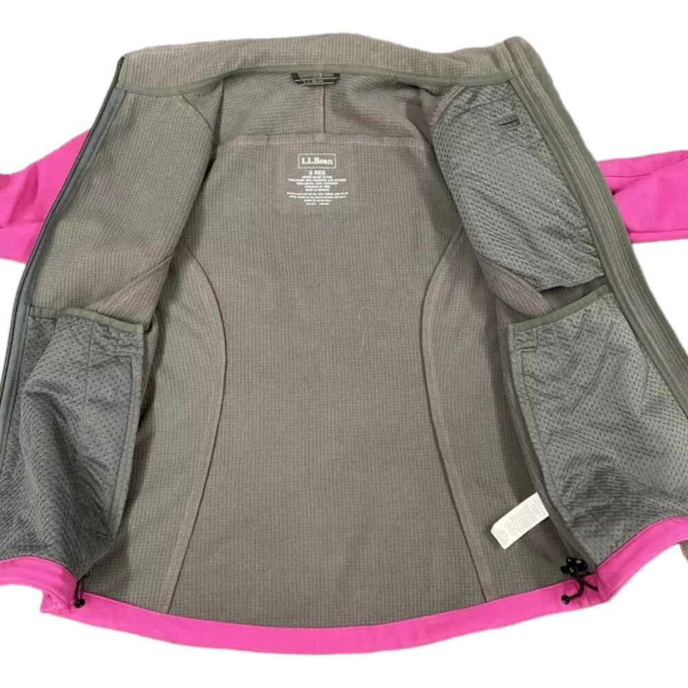L.L. Bean Windproof Softshell Lined Jacket Poly G… - image 7
